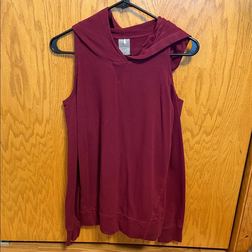 Calia Burgundy Hooded Top